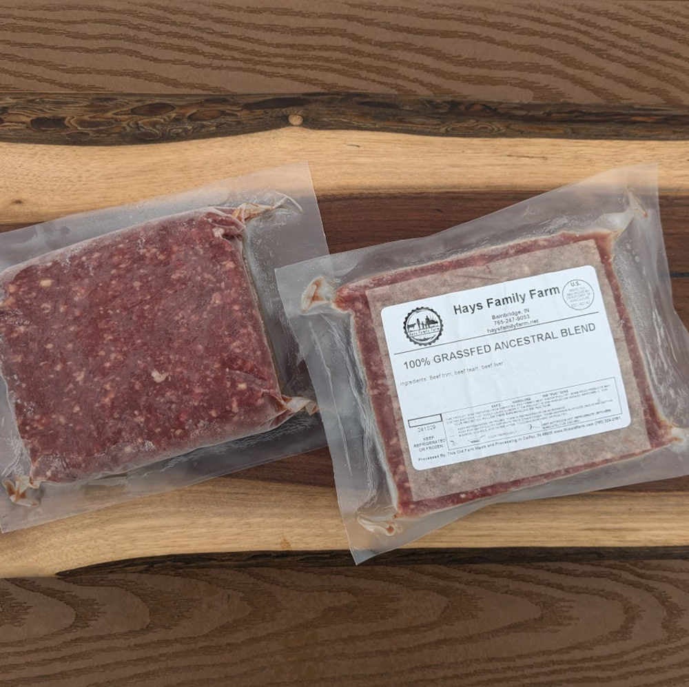 Primal Blend Ground Beef with Offals | Hays Family Farm
